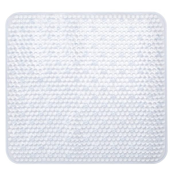 SABICHI SQUARE CLEAR PVC SHOWER MAT