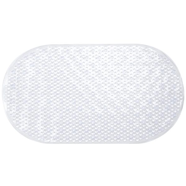 SABICHI CLEAR PVC OVAL BATH MAT