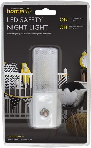 HOMELIFE AUTOMATIC LED PLUG-IN SAFETY NIGHT LIGHT