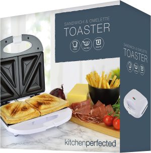 KITCHEN PERFECTED 2 SLICE SANDWICH & OMELETTE MAKER