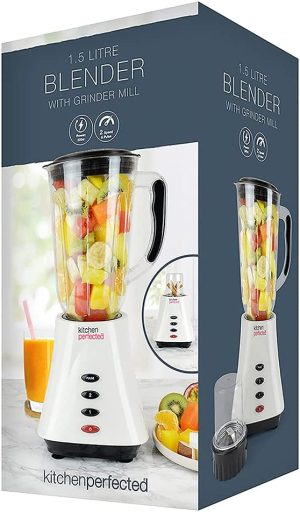 KITCHEN PERFECTED 500W TABLE BLENDER 1.5LTR WITH GRINDER MILL