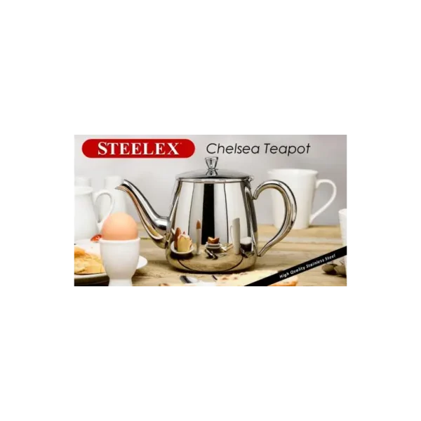 STEELEX CHELSEA STAINLESS STEEL TEAPOT 48OZ / 1.4L