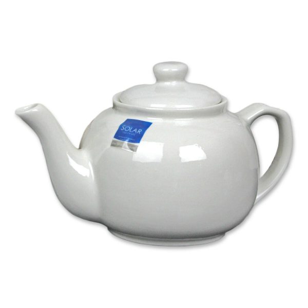 SOLAR WHITE PORCELAIN TEAPOT 1.1LTR / 8 CUP