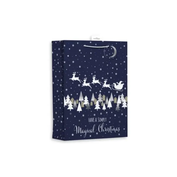 GIFT MAKER EXTRA LARGE CHRISTMAS GIFT BAG - MIDNIGHT MAGICAL CHRISTMAS