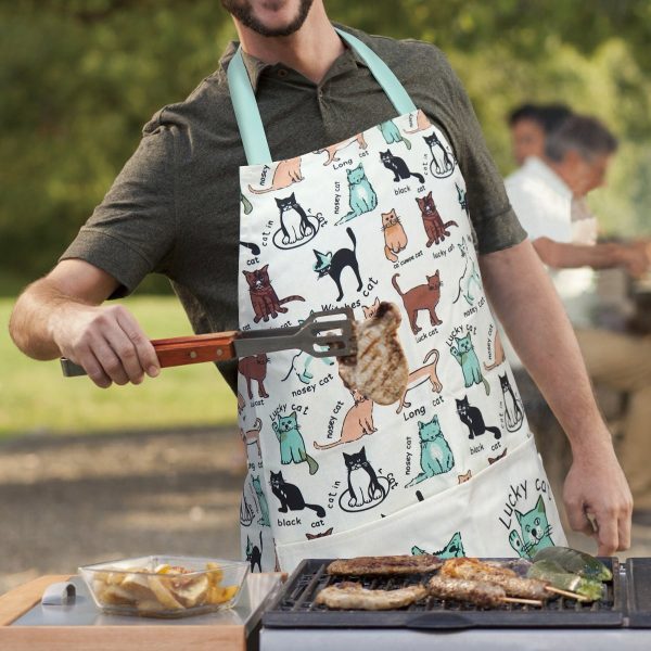 HIGHLANDS KITCHEN / COOKING PVC APRON 59CM X 81CM - CAT