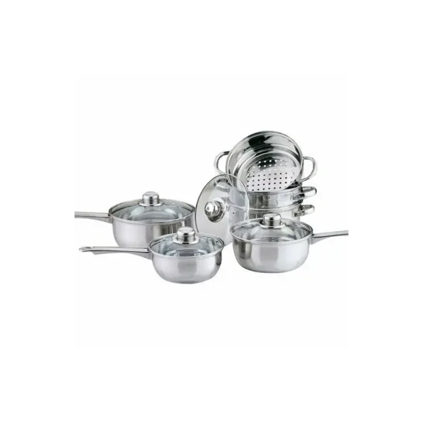 HIGHLANDS 18CM STEAMER + 3 PIECE SAUCEPAN SET