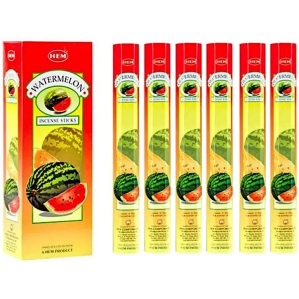 PACK OF 6 HEM WATERMELON INCENSE STICKS PACK OF 20