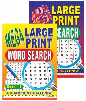 MEGA LARGE PRINT WORD SEARCH BOOK 1 & 2