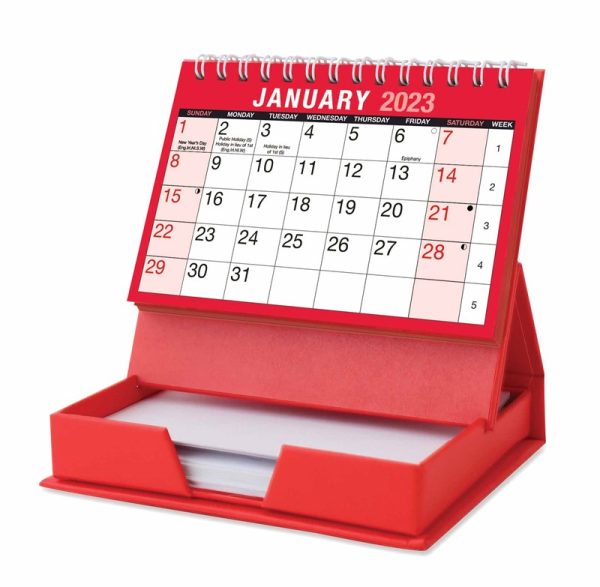 TALLON 2023 DESKTOP MONTH TO VIEW CALENDAR WITH MEMO PAD