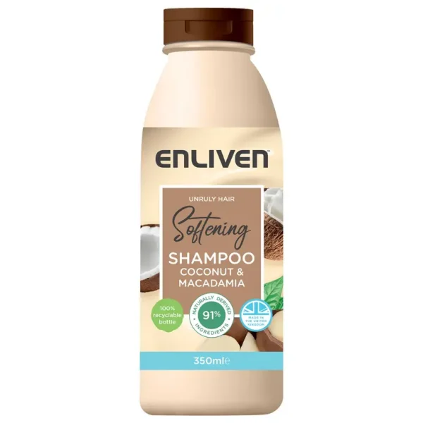 ENLIVEN COCONUT & MACADAMIA SOFTENING HAIR SHAMPOO 350ML