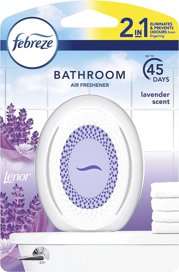 FEBREZE BATHROOM 2 IN 1 AIR FRESHENER - LAVENDER SCENT