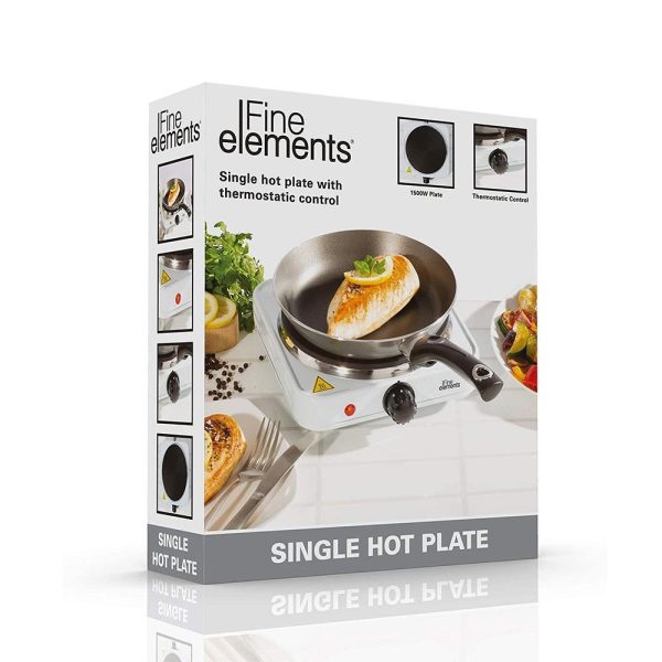 FINE ELEMENTS ELECTRIC PORTABLE SINGLE HOT PLATE HOB