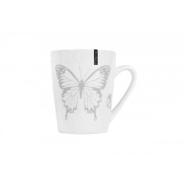 MODENA PORCELAIN BUTTERFLY DESIGN MUG 9OZ