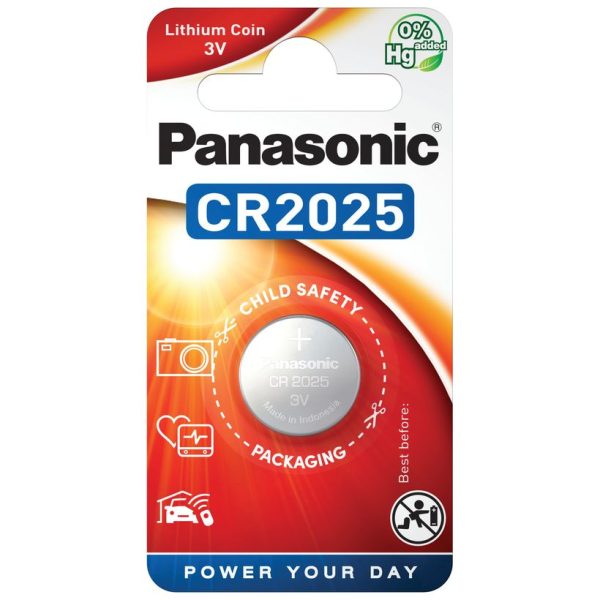 PANASONIC LITHIUM COIN CR2025 BATTERY CELL