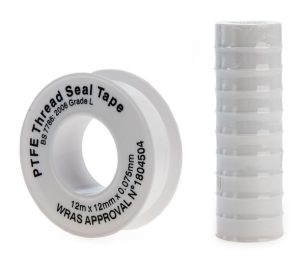 10 X ULTRATAPE PTFE TAPE WHITE 12MM X 12M