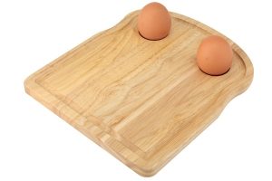 APOLLO RUBBER WOOD BREAKFAST BOARD TOAST 20CM X 24CM