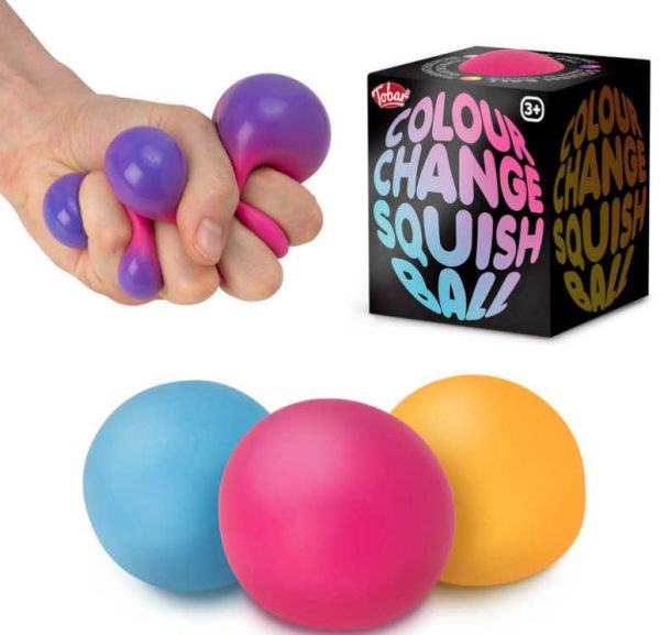 TOBAR COLOUR CHANGE SQUISH BALL / SCRUNCHEMS