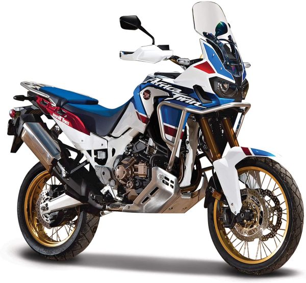 BURAGO 1:18 TRIUMPH HONDA AFRICA TWIN ADVENTURE DIECAST MODEL ASSORTED DESIGN