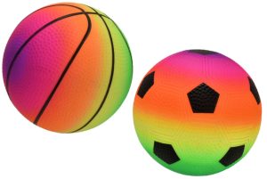 KANDY TOYS DEFLATED PVC SPORTS BALL 5" / 12.5CM ASSORTED COLOUR BALL
