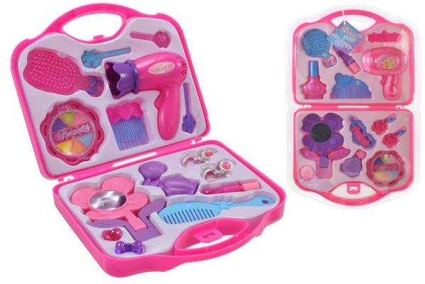 GIRLS TOY VANITY BEAUTY COSMETIC MAKEUP CARRY CASE