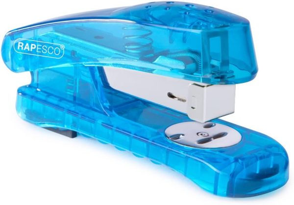 RAPESCO SNAPPER SEA THRU HALF STRIP STAPLER 26/6MM - BLUE