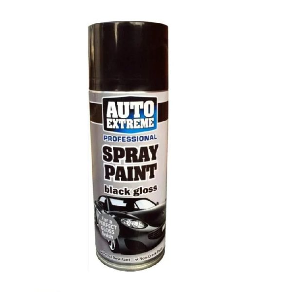 AUTO EXTREME GLOSS BLACK SPRAY PAINT 400ML