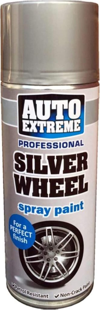 AUTO EXTREME GLOSS SILVER WHEEL SPRAY PAINT 400ML