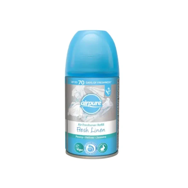 AIRPURE AUTOMATIC AIR FRESHENER REFILL 250ML - FRESH LINEN