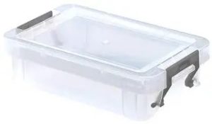 WHITEFURZE CLEAR ALLSTORE STACKABLE STORAGE BOX 0.55L