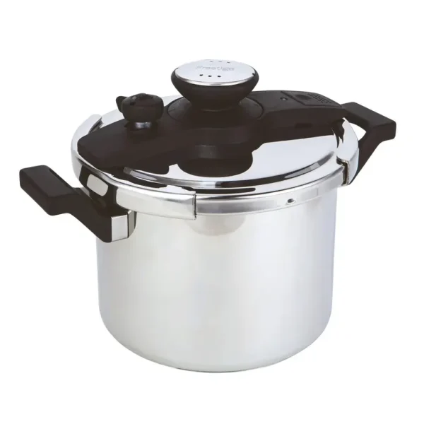 TWIST N LOCK STAINLESS STEEL PRESSURE COOKER 6L