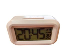 ACCTIM KITTO DIGITAL BEDSIDE ALARM CLOCK PEACH BELLINI