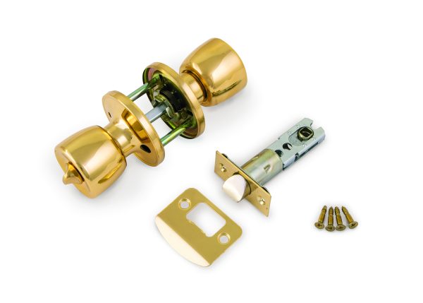 ERA PRIVACY BRASS DOOR KNOB SET