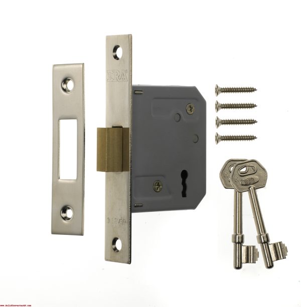 ERA 3 LEVER DEADLOCK 64MM / 2.5 INCH CHROME