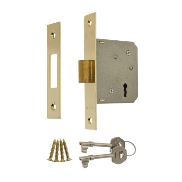 ERA 3 LEVER DEADLOCK 64MM / 2.5 INCH BRASS