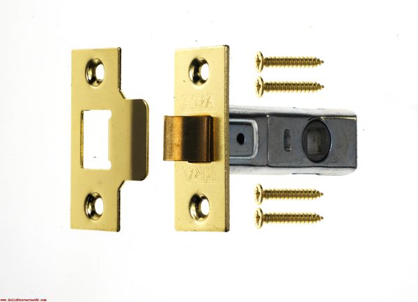 ERA TUBULAR MORTICE LATCH 75MM / 3 INCH POLISHED BRASS