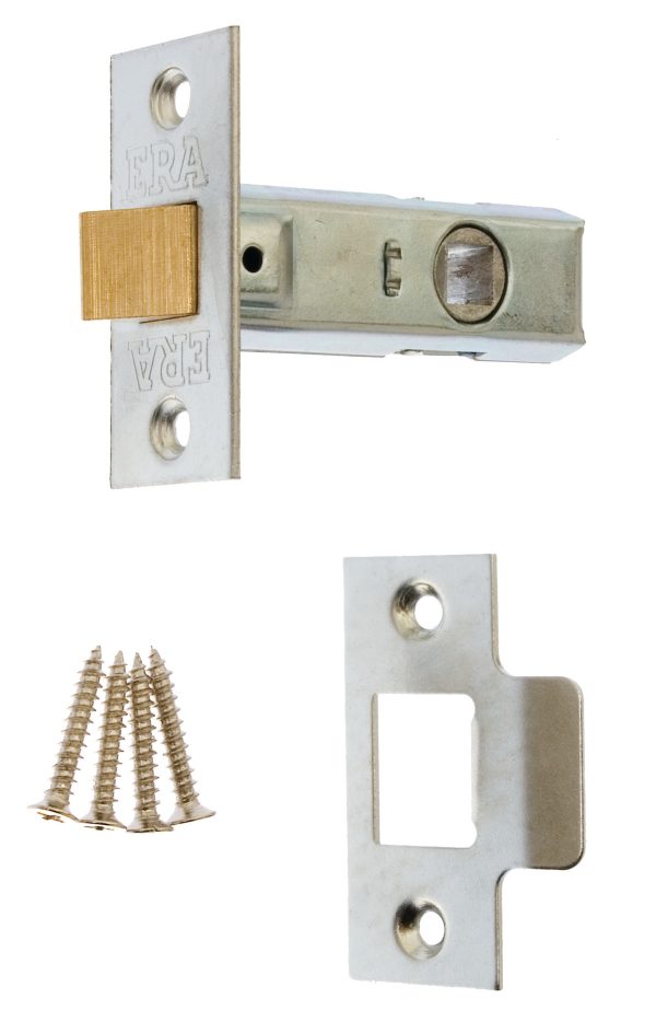 ERA TUBULAR MORTICE LATCH 75MM / 3 INCH POLISHED ZINC / SATIN