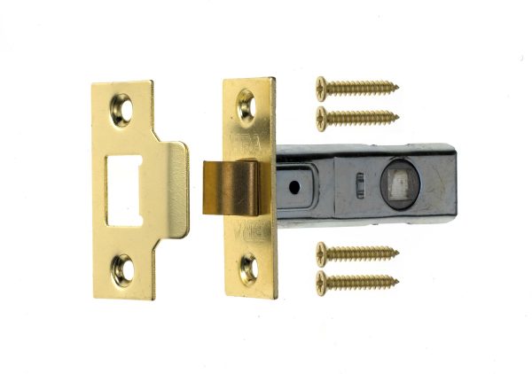 ERA TUBULAR MORTICE LATCH 64MM / 2.5 INCH POLISHED BRASS