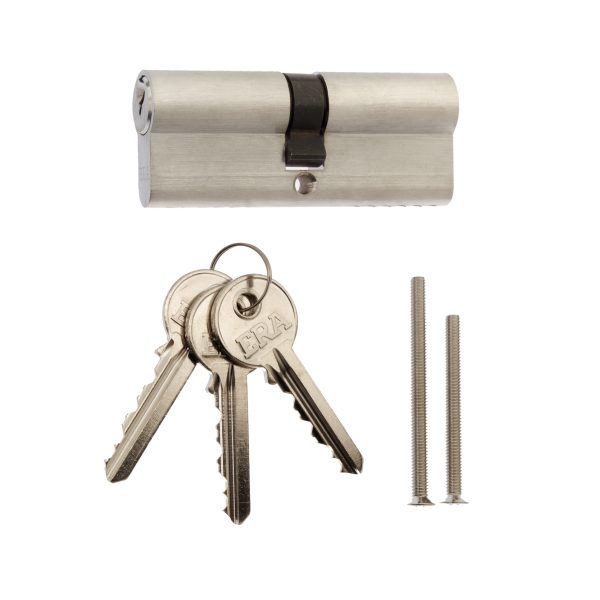 ERA EURO DOUBLE 6 PIN CYLINDER LOCK 40/40 SATIN CLAM