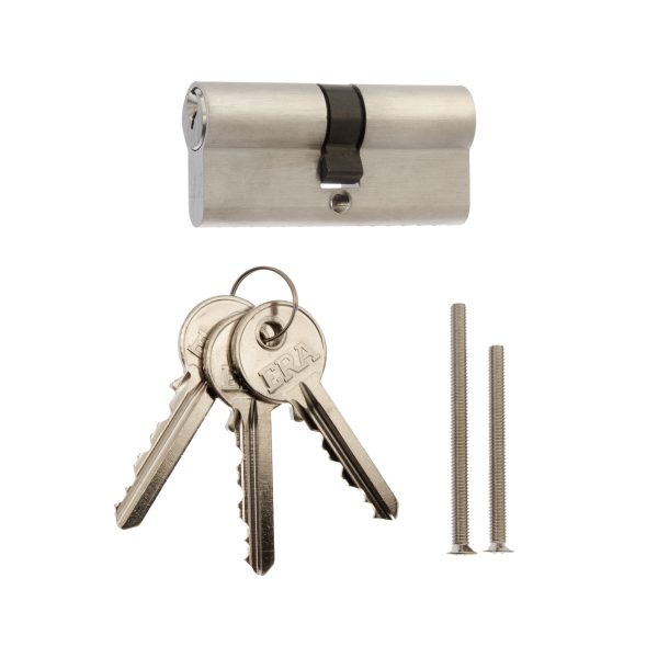 ERA EURO DOUBLE 6 PIN CYLINDER LOCK 35/35 SATIN CLAM