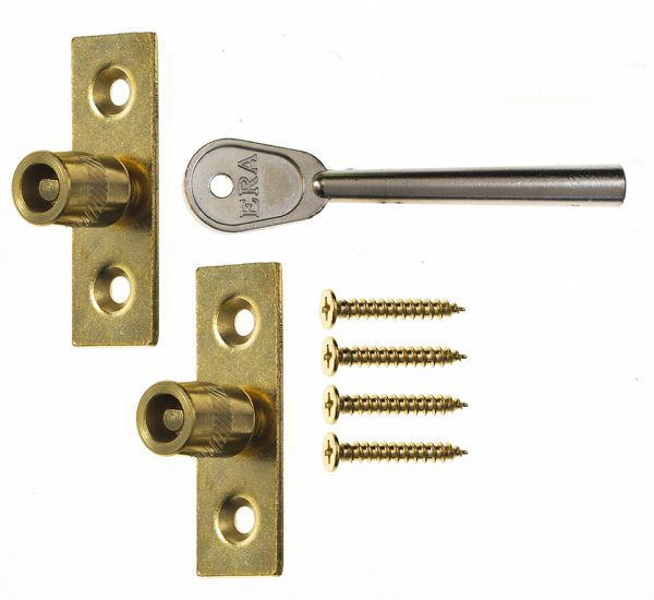 ERA SASH WINDOW STOP RESTRICTOR STOPPER LOCK BRASS