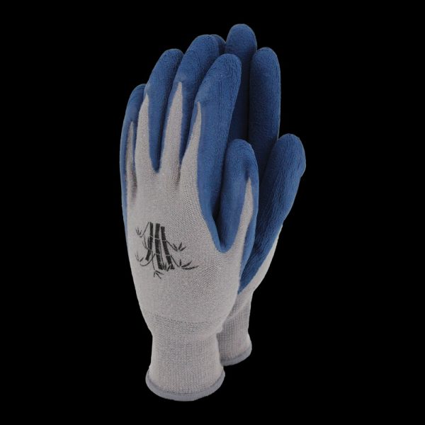 TOWN & COUNTRY WEED MASTER BAMBOO GARDEN GLOVES NAVY - LARGE (9)