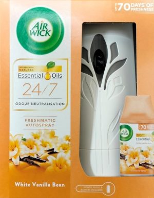 AIRWICK FRESHMATIC AUTOMATIC AIR FRESHNER SPRAY WITH VANILLA BEAN REFILL