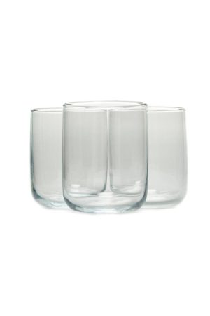 PASABAHCE ICONIC WATER GLASS TUMBLERS 280ML PACK OF 3