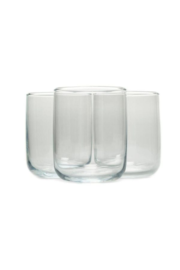 PASABAHCE ICONIC WATER GLASS TUMBLERS 280ML PACK OF 3