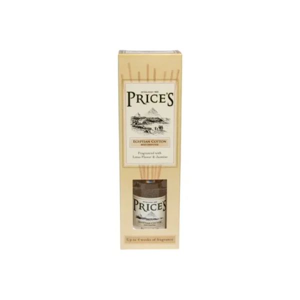 PRICES HERITAGE EGYPTIAN COTTON REED DIFFUSER 100ML