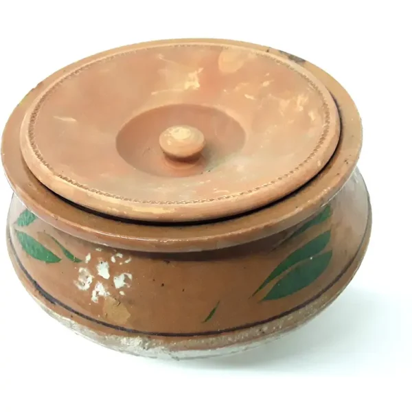 KITCHEN MASTER COOKING CLAY POT / EARTHEN KADAI / MITTI HANDI 3KG WITH LID