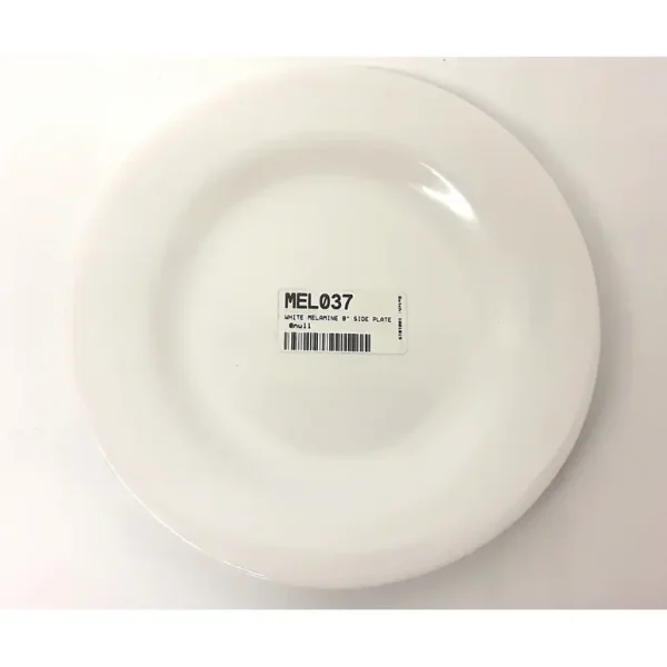 WHITE MELAMINE SIDE PLATE 8 INCH / 20CM