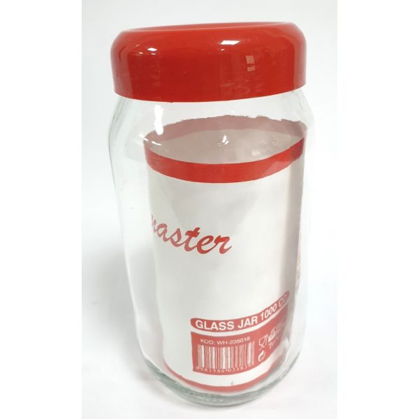 KITCHENMASTER GLASS JAR 1000ML