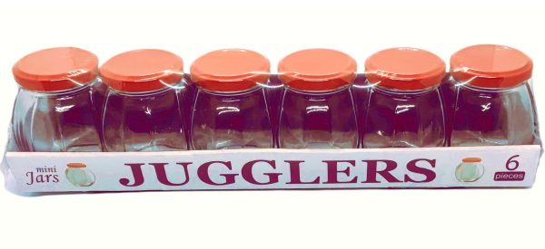 JUGGLERS / SPICE GLASS JARS PACK OF 6