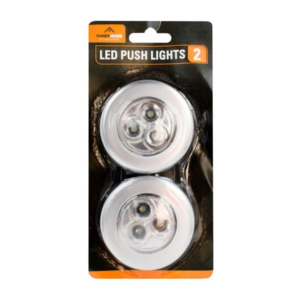 HANDY HOME LED PUSH LIGHTS PACK OF `2